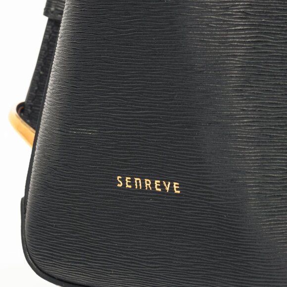 Senreve Midi Maestra Black Textured-Leather Backpack - Picture 11 of 16